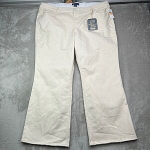 Democracy‎ Ab solution Itty Bitty More Boot Jeans Womens 24W Beige Stretch Denim